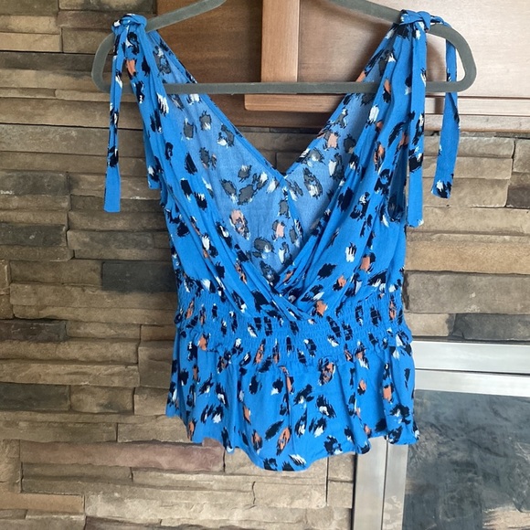 ELODIE leopard  tank blouse - Picture 3 of 4